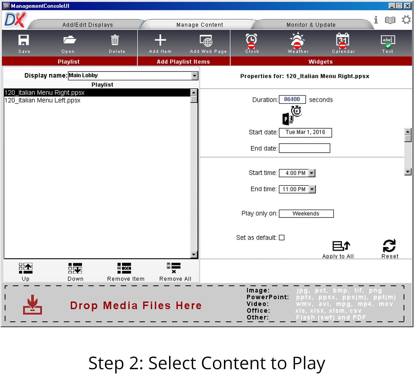 ViewSonic SW-081 DisplayIt! Xpress Signage Software