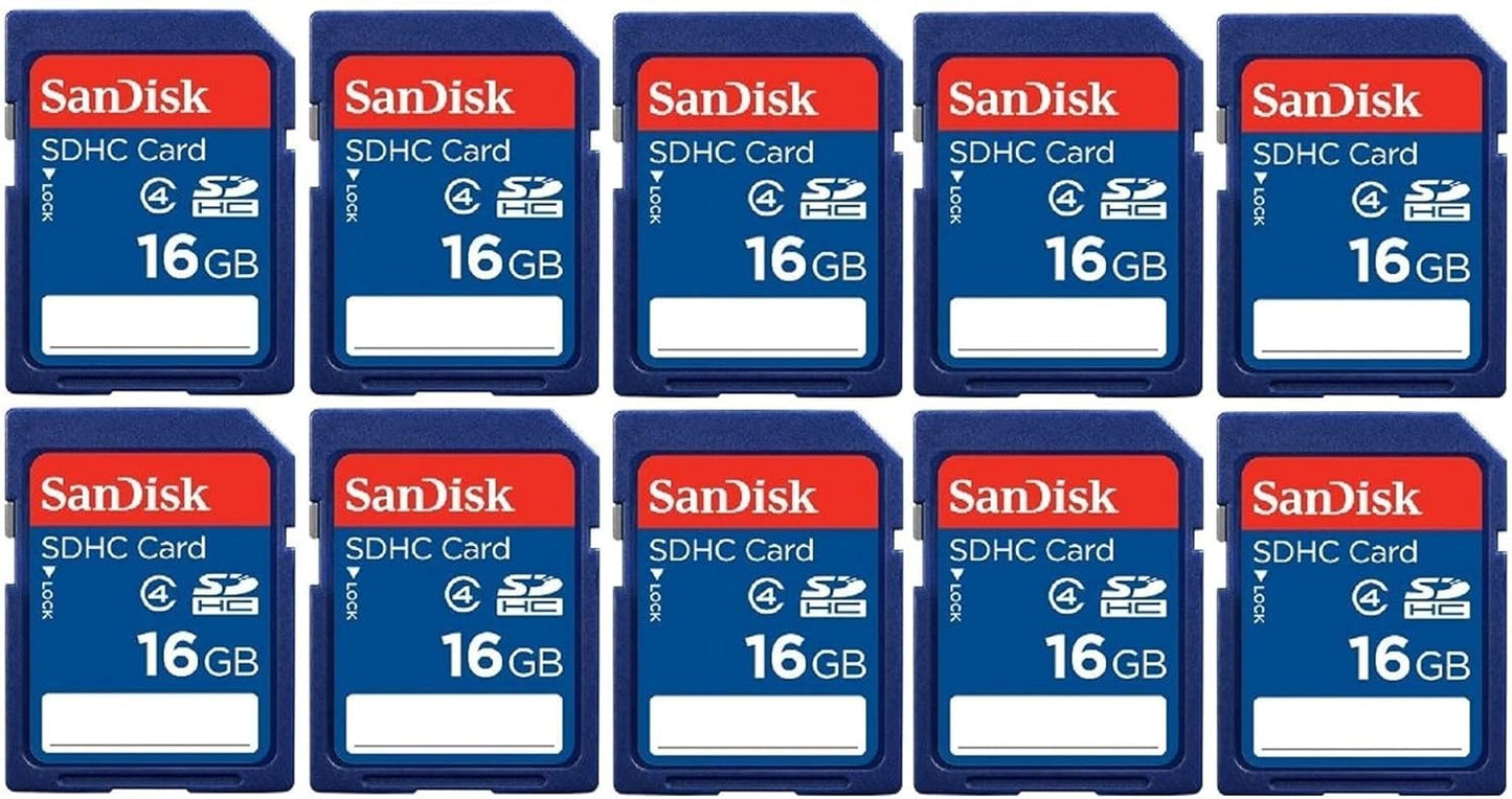 SanDisk SDSDB-016G-B35 16GB SDHC Memory Card 10-Pack