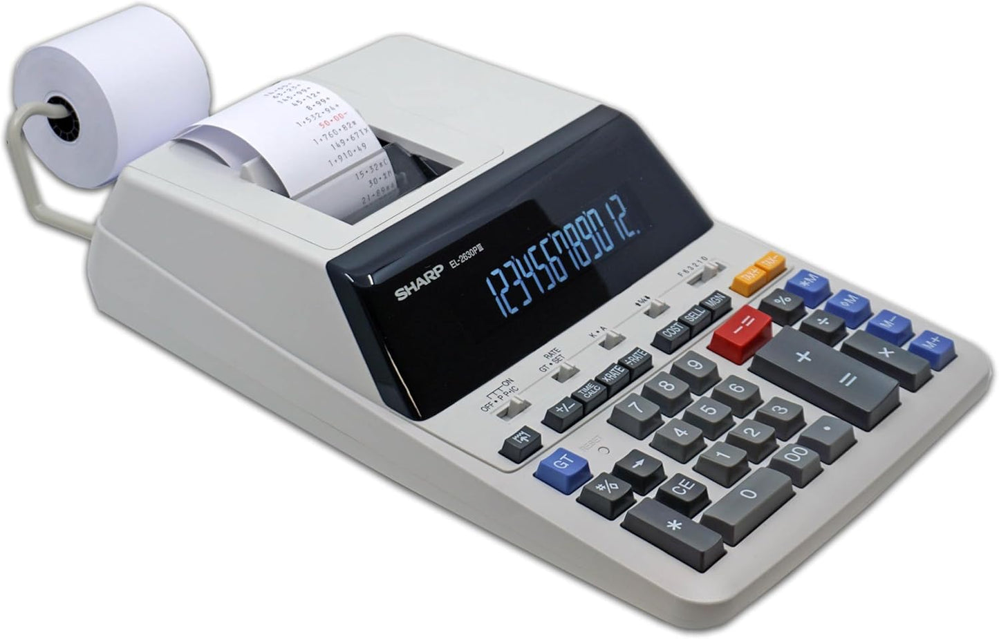 Sharp EL2630PIII 12-Digit Commercial Printing Calculator