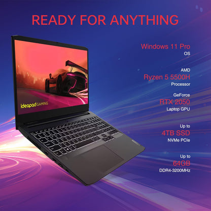 Lenovo IdeaPad 3 15ACH6 Ryzen 5 RTX 2050 Gaming Laptop