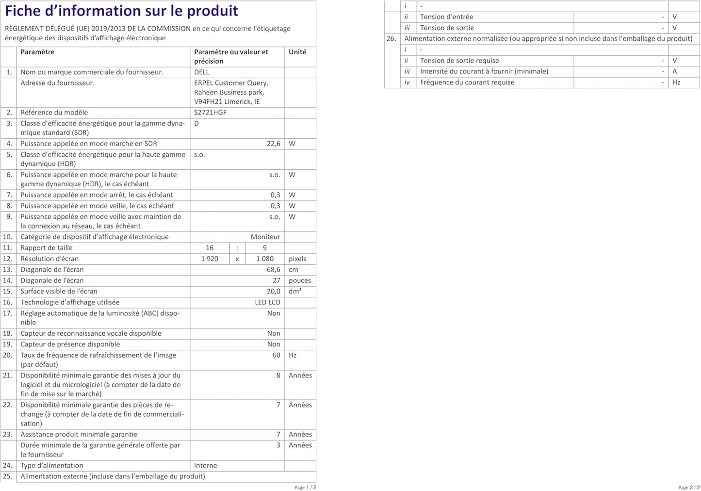 Dell S2721HGF 27-Inch 144Hz Curved Gaming Monitor FHD