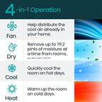 Hisense AP1022HW1GD 10000 BTU Portable Air Conditioner Heater
