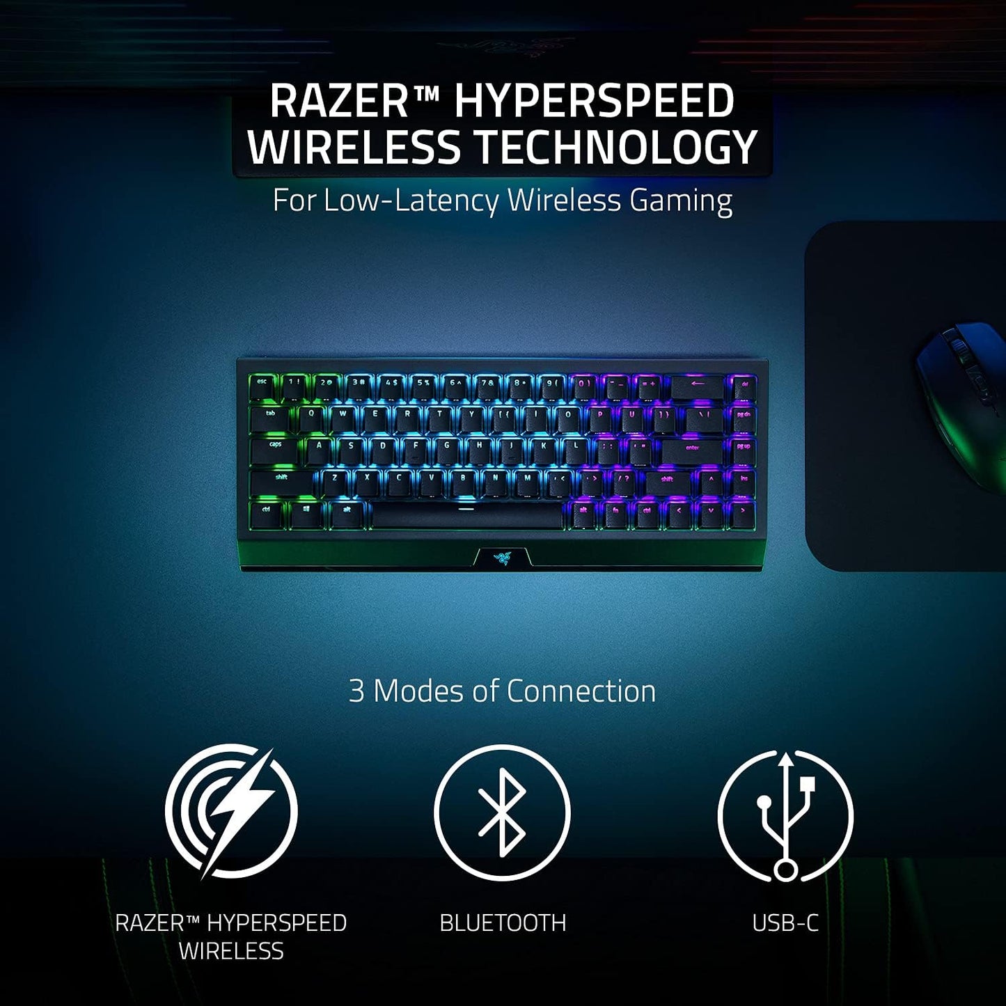 Razer RZ03-03891900-R3M1 BlackWidow V3 Mini Wireless Keyboard