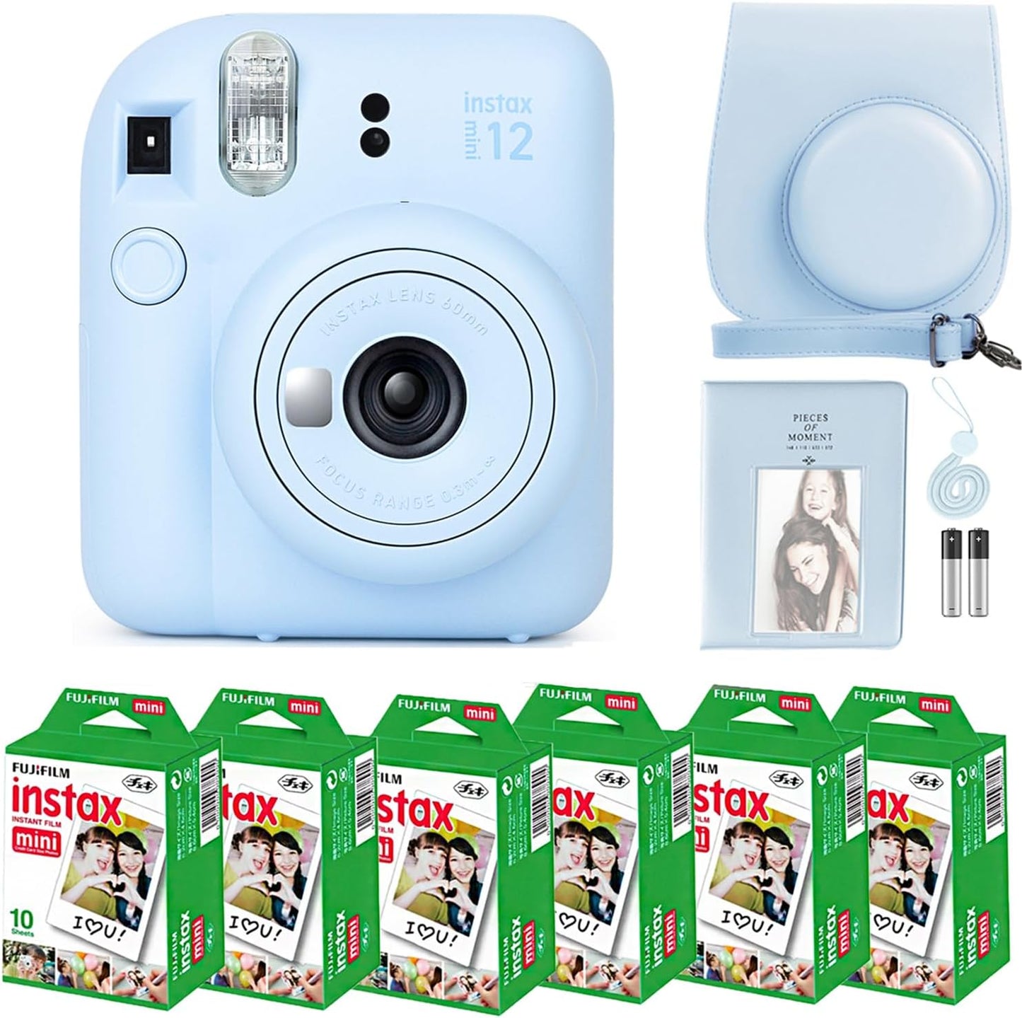 Fujifilm Instax Mini 12 Instant Camera Film Bundle