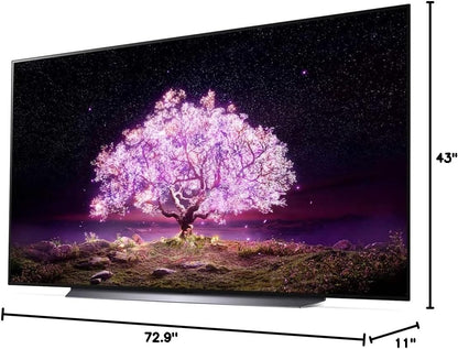 LG OLED83C1PUA 83-Inch 4K Smart OLED TV Bundle
