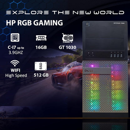 Dell 7020 OptiPlex i7 Gaming PC GT 1030 Renewed