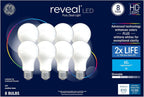 GE 44952 Reveal 60W Equivalent Dimmable LED 8-Pack