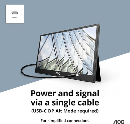 AOC 16T3EA 16" USB-C Portable IPS Monitor