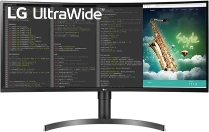 LG 1 35" Curved UltraWide QHD HDR Monitor (Renewed)