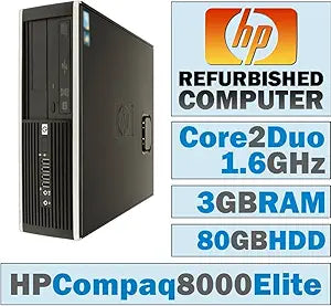 HP Compaq 8000 Elite-ef4f00d5 Core 2 Duo SFF PC