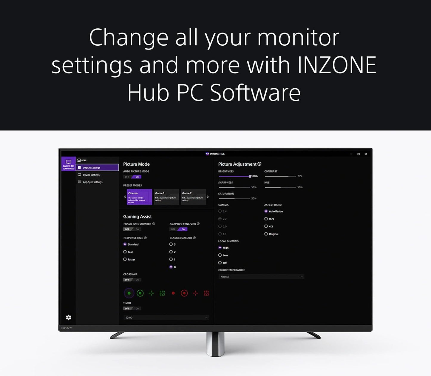 Sony SDMU27M90 27" INZONE M9 4K 144Hz Gaming Monitor