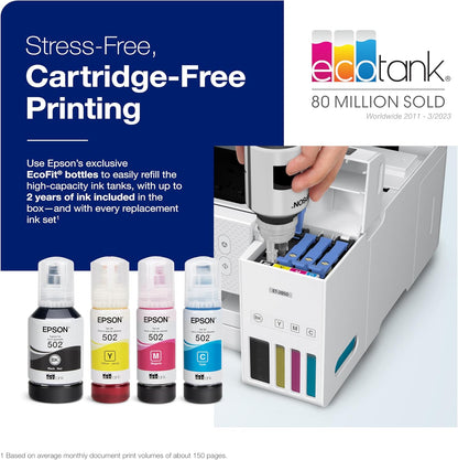 Epson ET-2850 EcoTank Wireless All-in-One Printer