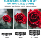 Neewer 10097596 Macro Extension Tube Set for Fujifilm X-Mount