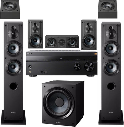 Sony STR-AN1000 8K AV Receiver + 8 Speaker System