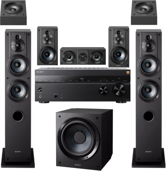 Sony STR-AN1000 8K AV Receiver + 8 Speaker System