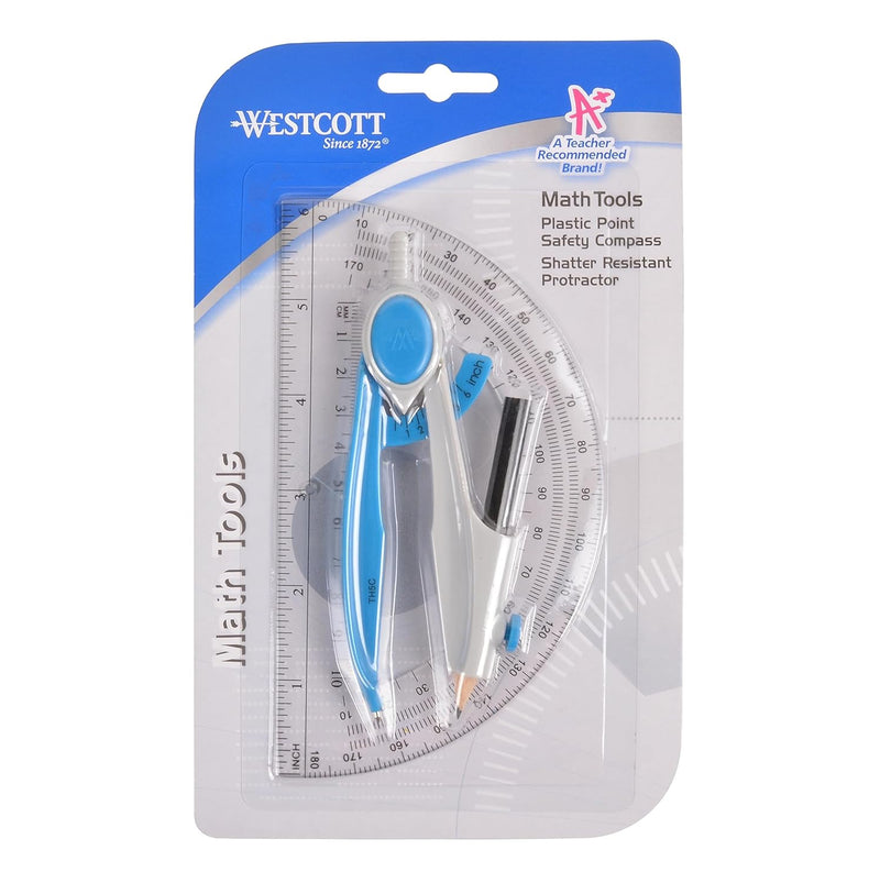Westcott 14558-012 Compass and Protractor Set — main product image