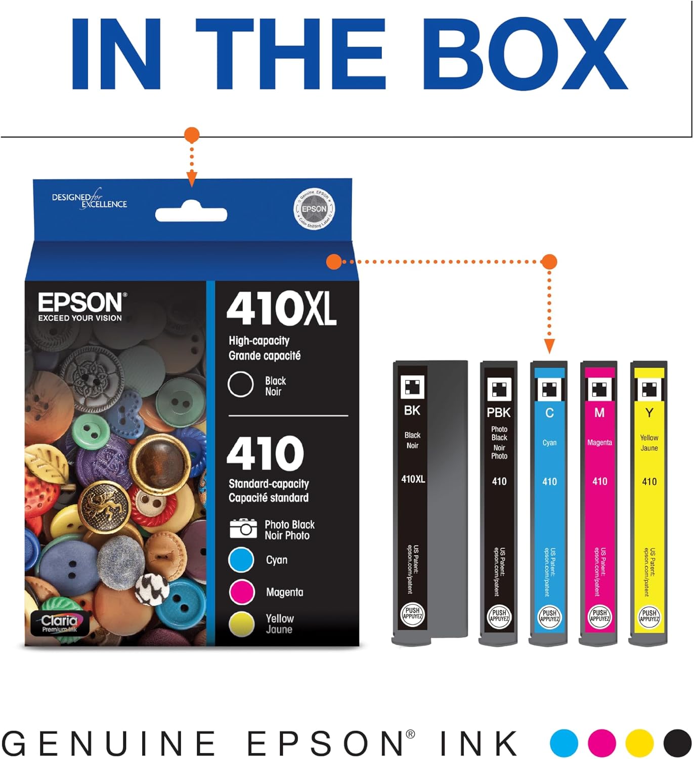 Epson T410XL-BCS Claria Premium Ink Cartridge Combo Pack
