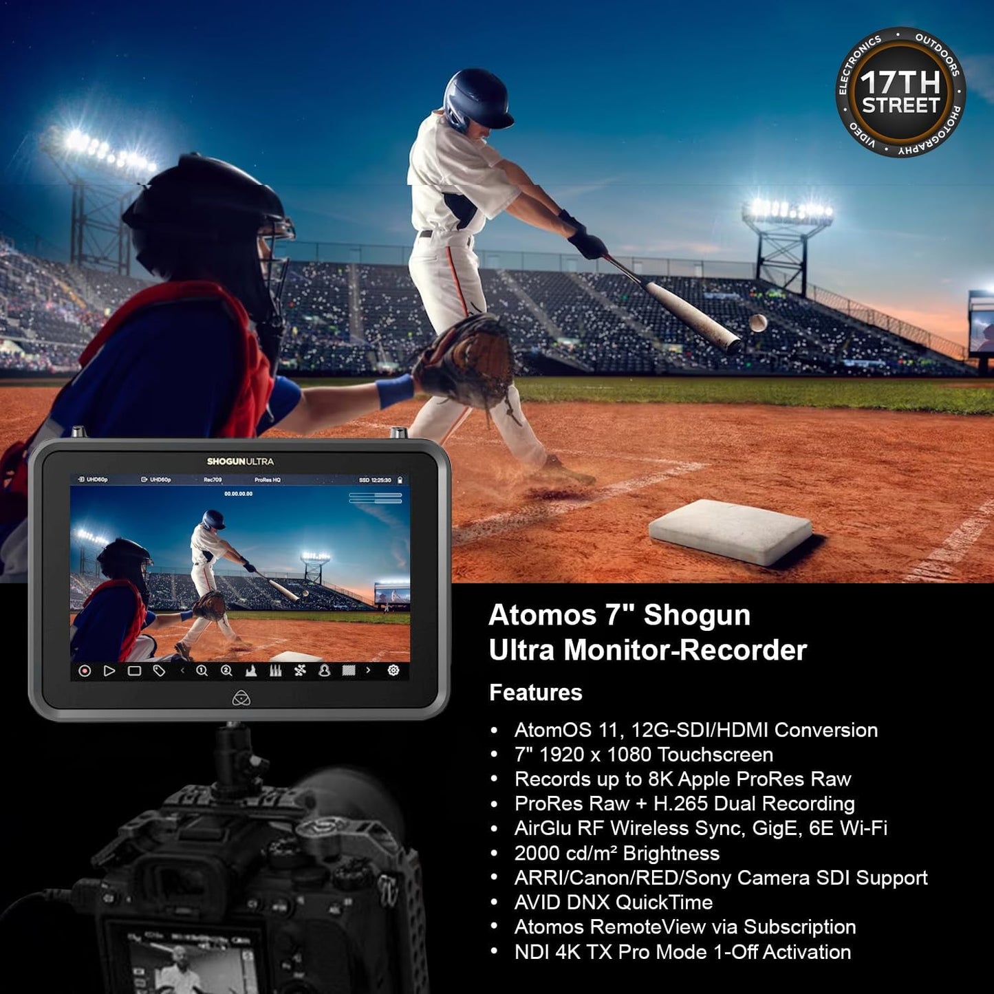Atomos Shogun Ultra 8K HDR Monitor-Recorder Bundle
