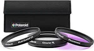 Polaroid PL3FIL46 46mm UV CPL FLD Filter Kit