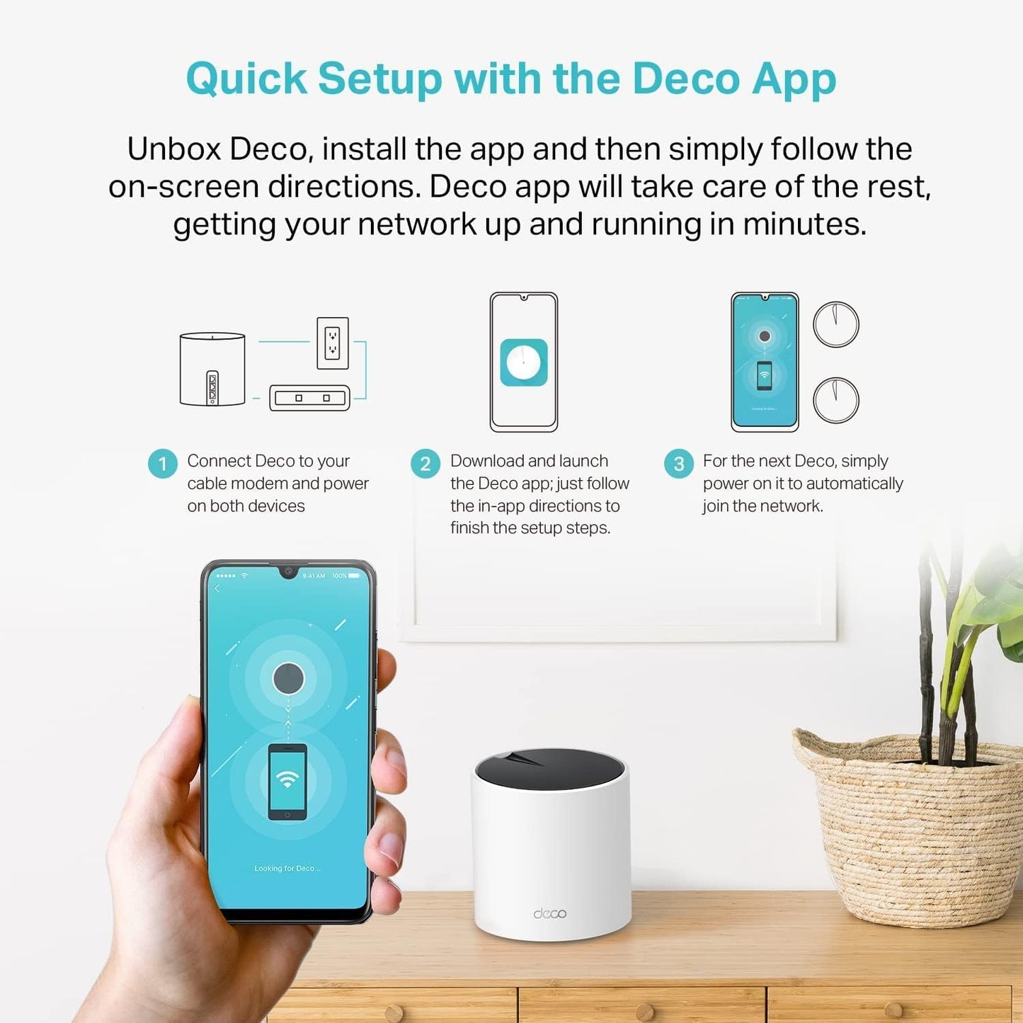 TP-Link Deco X55 AX3000 WiFi 6 Mesh System 3-Pack