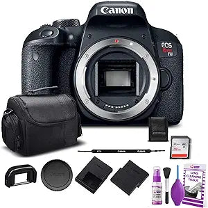 Canon 1894C001 EOS Rebel T7i DSLR Body Kit Bundle