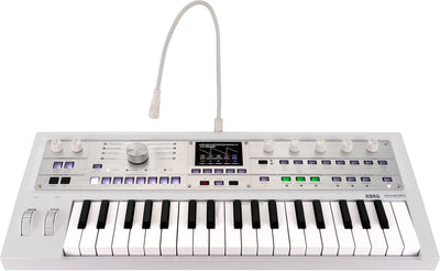 Korg MICROKORG2WH Synthesizer Vocoder White Portable Keyboard