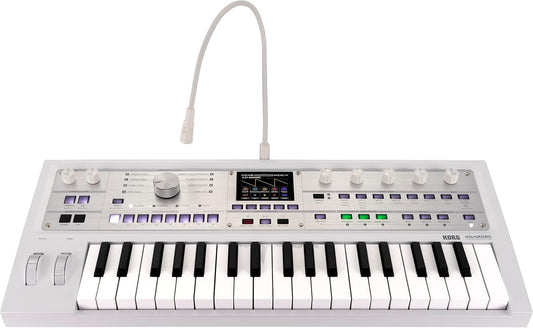 Korg MICROKORG2WH Synthesizer Vocoder White Portable Keyboard