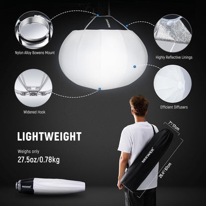 NEEWER NS20L 20" Lantern Softbox Quick Release Bowens Mount