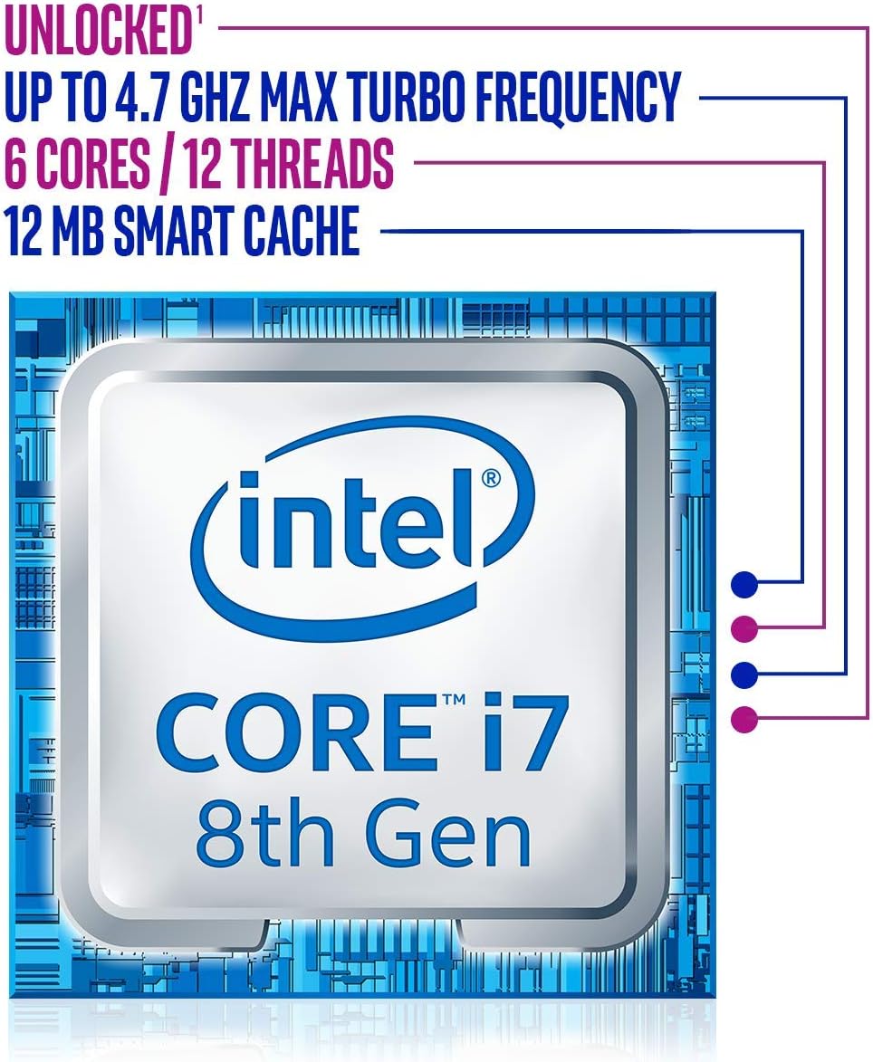 Intel BX80684I78700K Core i7-8700K Unlocked Processor