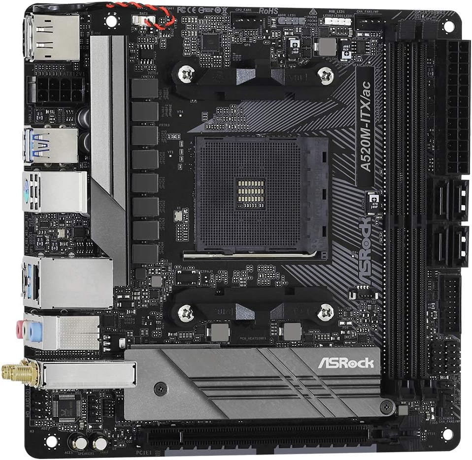 ASRock A520M-ITX/AC AM4 Mini-ITX Motherboard