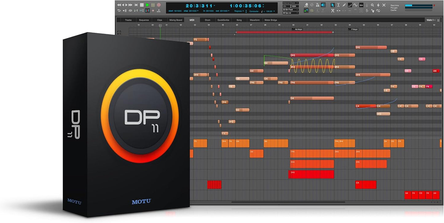 MOTU 11.32 Digital Performer 11 Audio Workstation Software