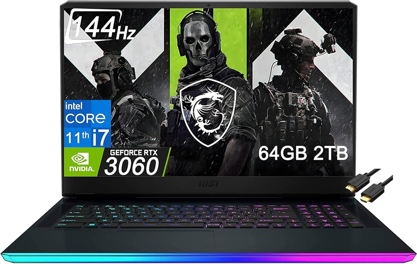 MSI GE76 Raider 17.3" i7 RTX 3060 Gaming Laptop