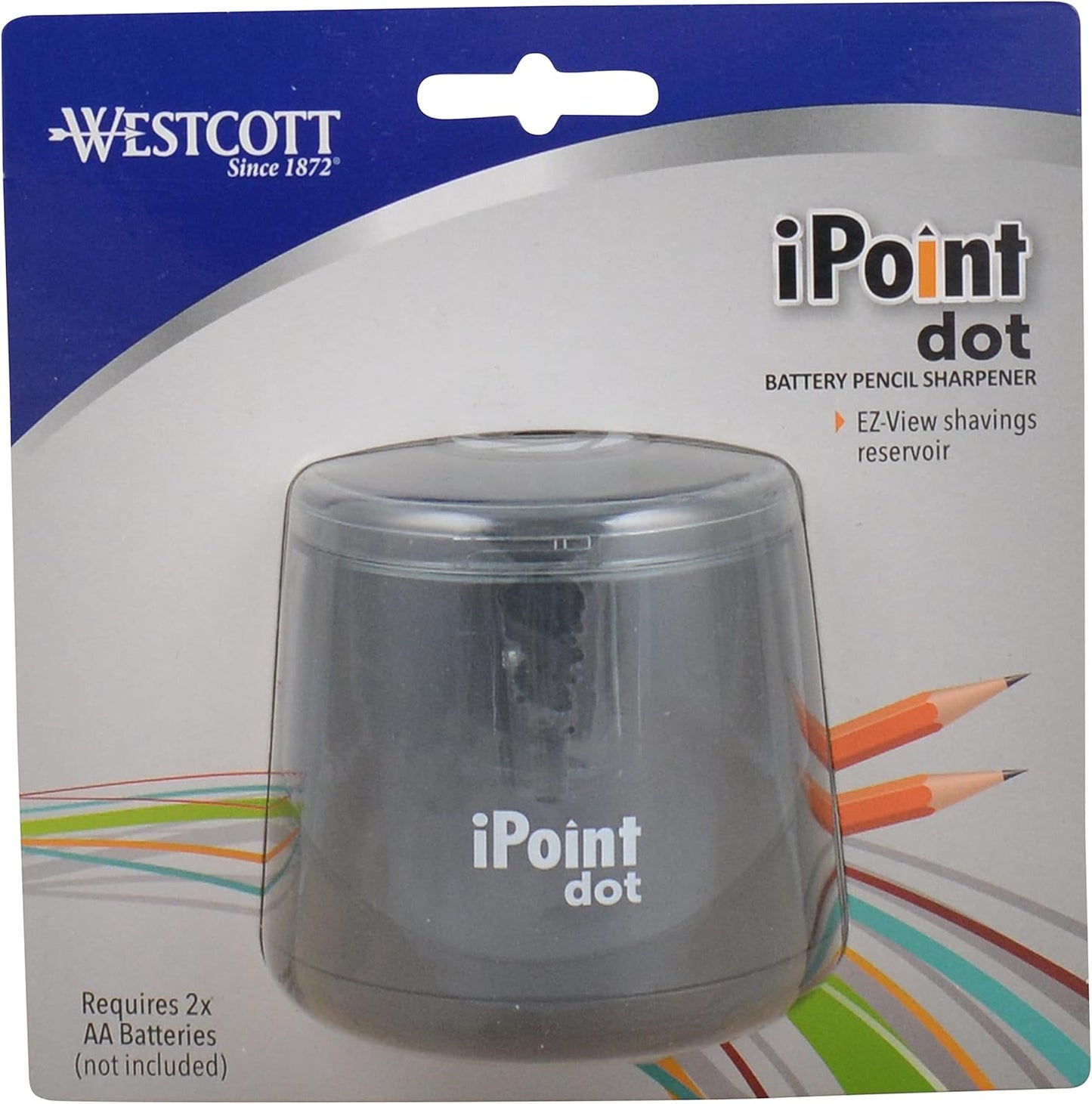 Westcott 17553 iPoint Dot Battery Pencil Sharpener
