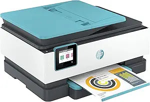 HP 8028e OfficeJet Pro Wireless Color Printer + USB Cable — main product image