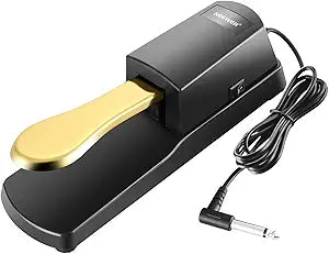 Neewer 40089239 Piano-Style Sustain Foot Pedal Gold