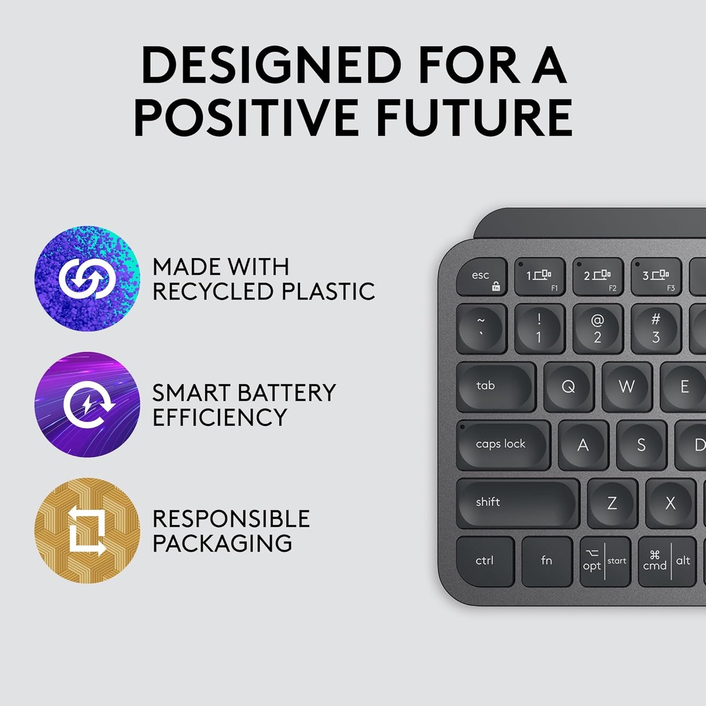 Logitech 920-010388 MX Keys Mini Wireless Keyboard Graphite