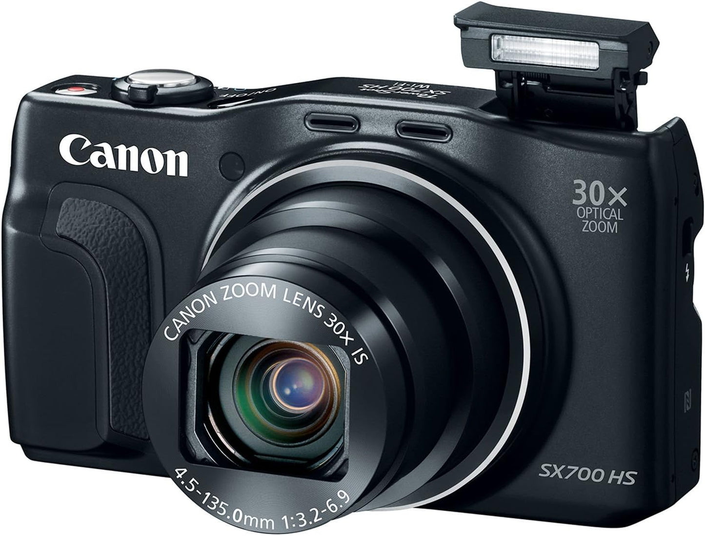 Canon 9338B001AA PowerShot SX700 HS WiFi Camera - Black