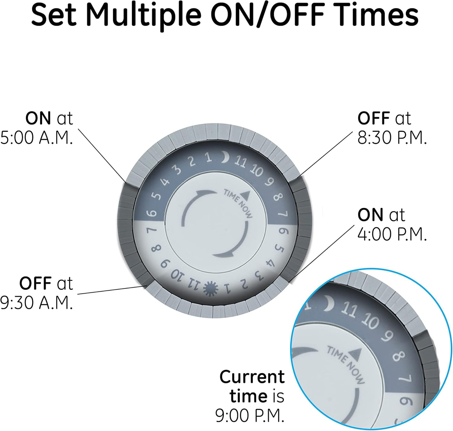 GE 46536 24-Hour Mechanical Pool Timer