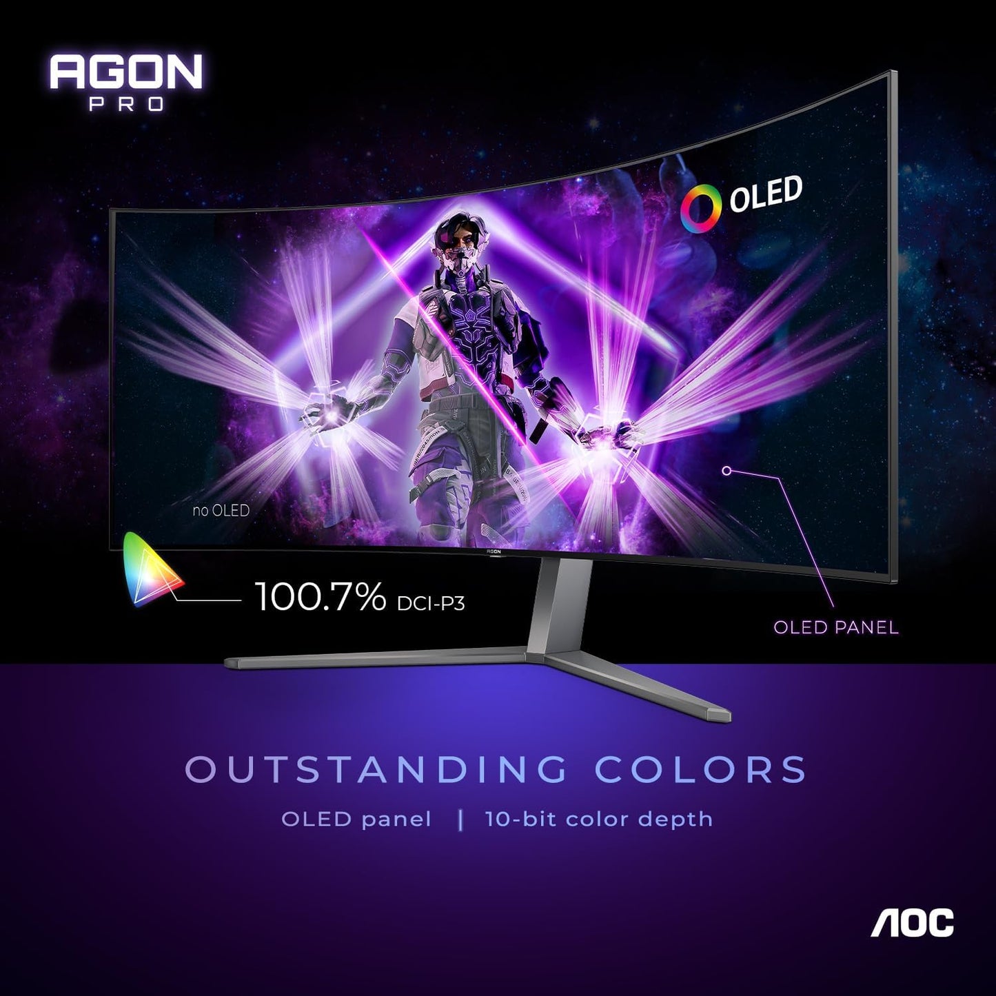 AOC AG456UCZD 45" UltraWide 240Hz Curved OLED Gaming Monitor