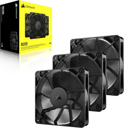 Corsair CO-9050189-WW RS120 120mm PWM Daisy-Chain Fans (3-Pack)