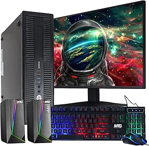 HP Elite 800G1 Renewed Desktop PC: i5, 16GB RAM, 2TB HDD, 22" Monitor