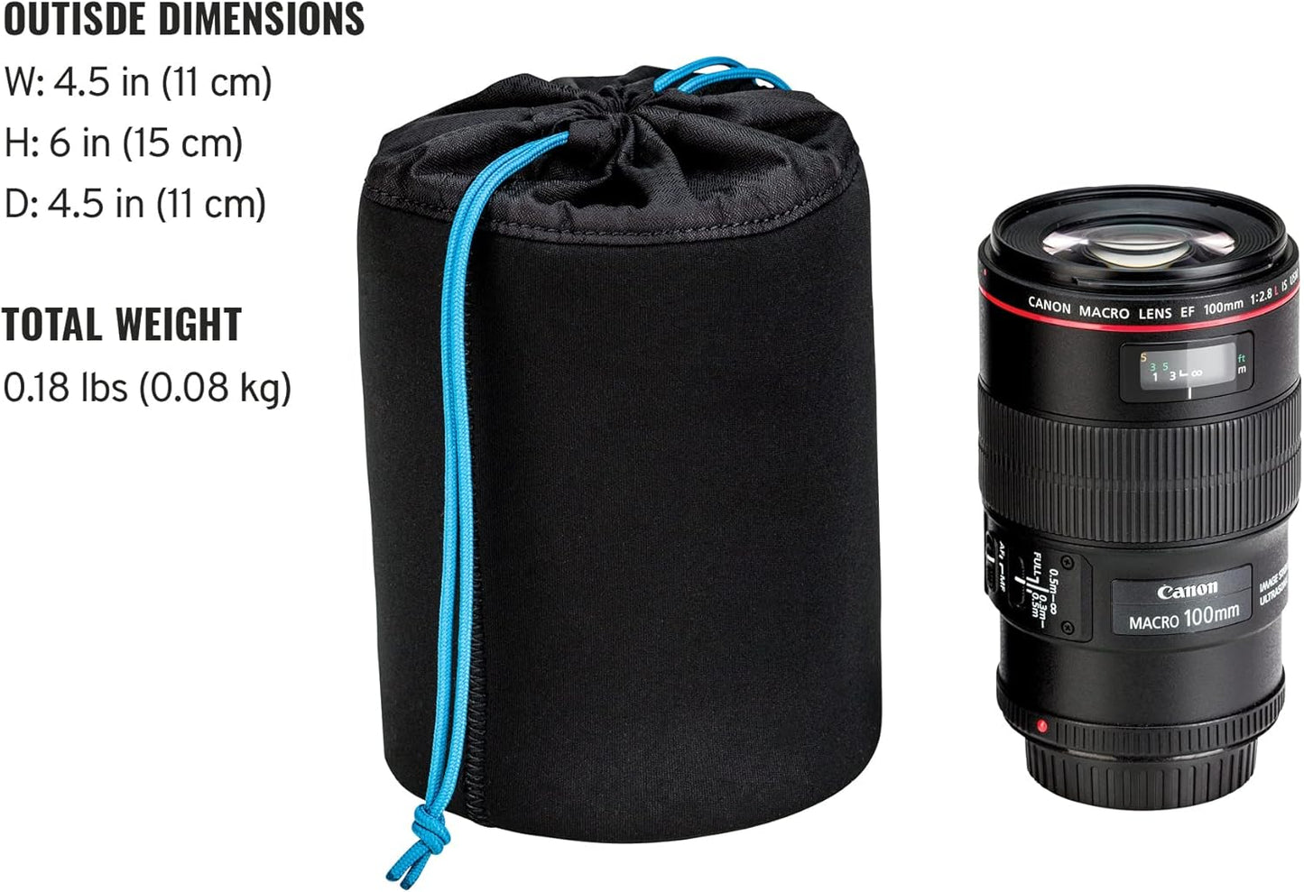 Tenba 636-353 Tools Soft Lens Pouch 6x4.5 - Camera Protection