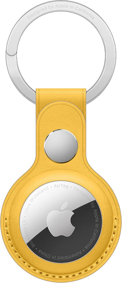 Apple MM063ZM/A AirTag Leather Key Ring Meyer Lemon