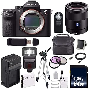 Sony SONA7R2B Alpha a7R II 55mm Lens + Filter Kit