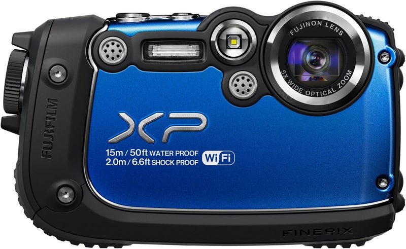 Fujifilm FinePix XP200 Blue Waterproof Digital Camera — main product image