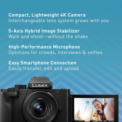 Panasonic LUMIX G100 4K Mirrorless Camera 12-32mm Lens