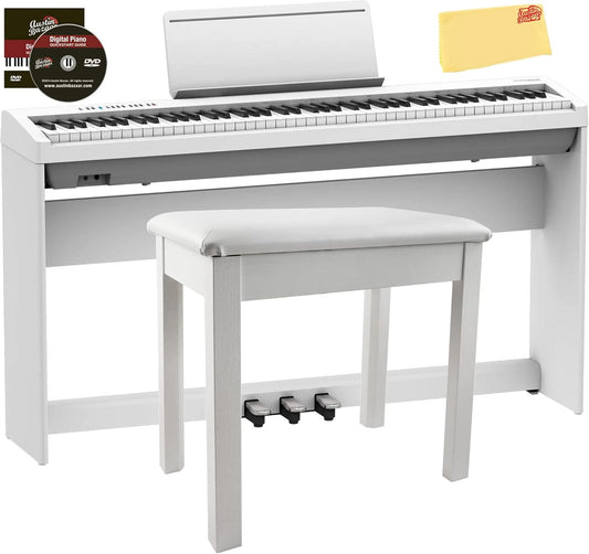 Roland FP-30X-WH Digital Piano White Bundle