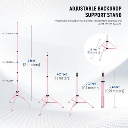 Neewer NK-ST0204: Photo Studio Backdrop Support System - Pink