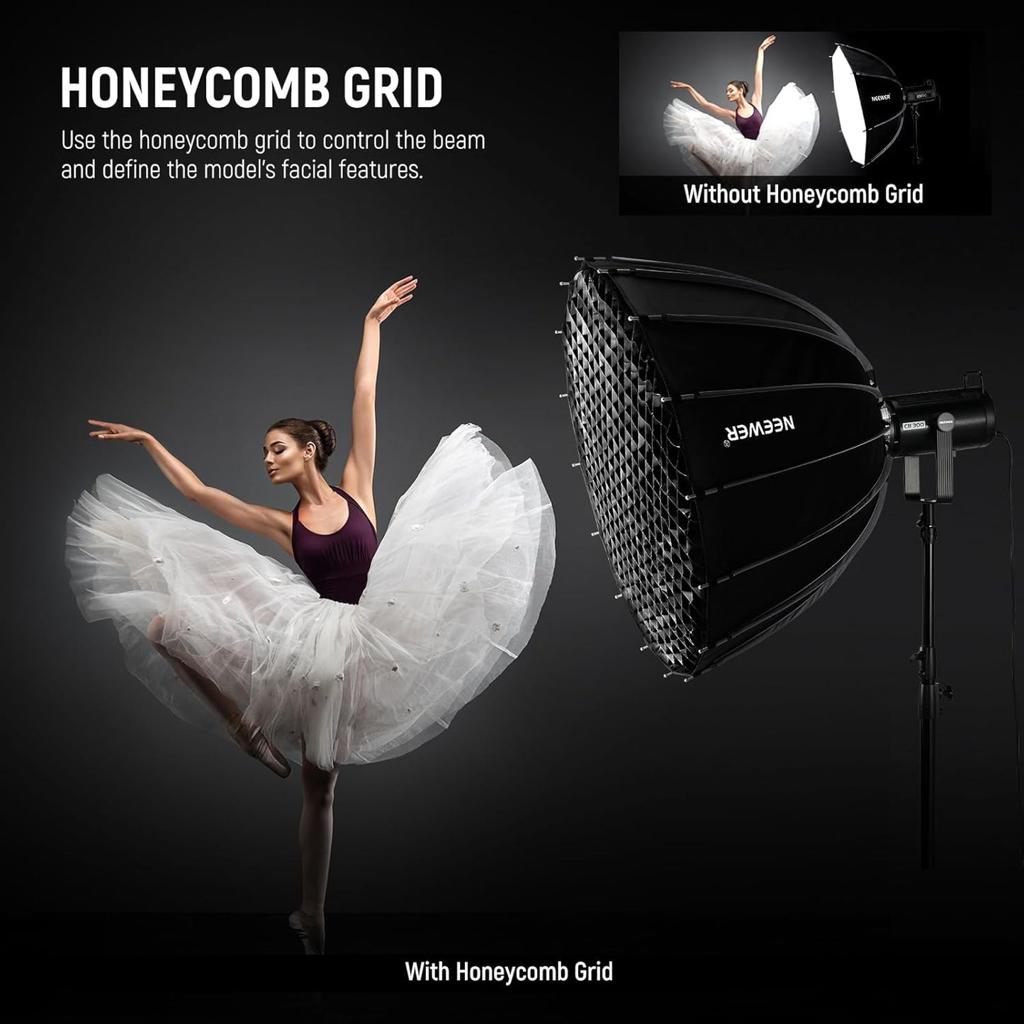 Neewer 47" Parabolic Softbox Bowens Mount Quick Setup