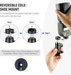Neewer 10101566 Light Stand Mount Adapter with Cold Shoe